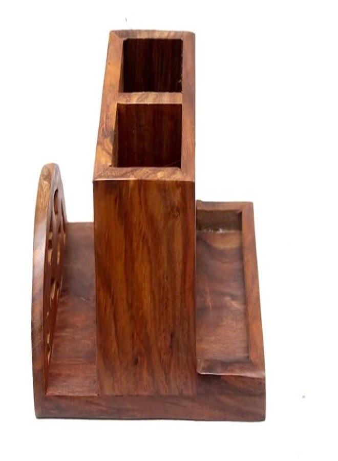 ISKA Wooden Spoon Stand Cutlery tissue Holder Multipurpose for Dining Table spoon Holder,Best Item for Your Kitchen - Image 3