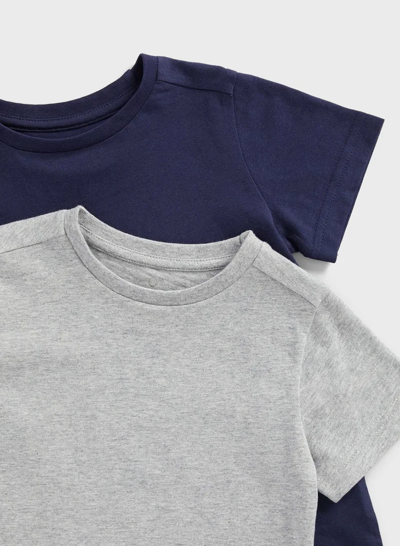 mothercare Navy and Grey T-Shirts - 2 Pack