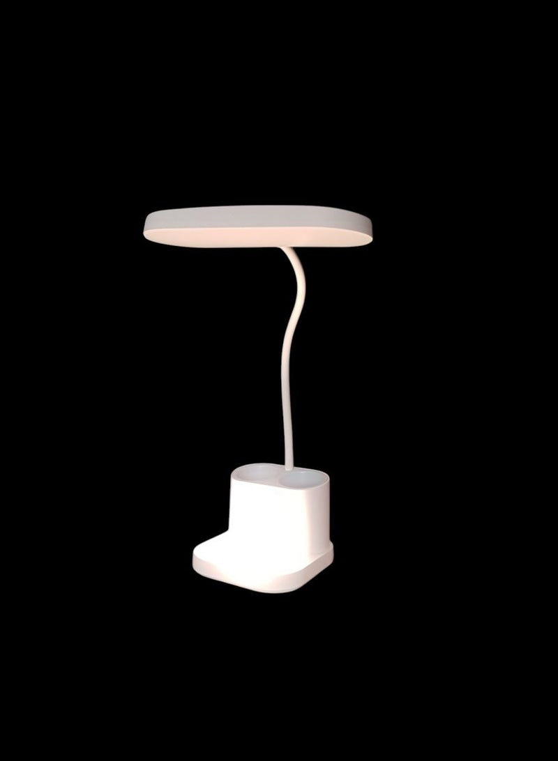 مصباح مكتب LED متعدد الاستخدامات ٤ في ١ ( ابيض و بينك) - Image 4