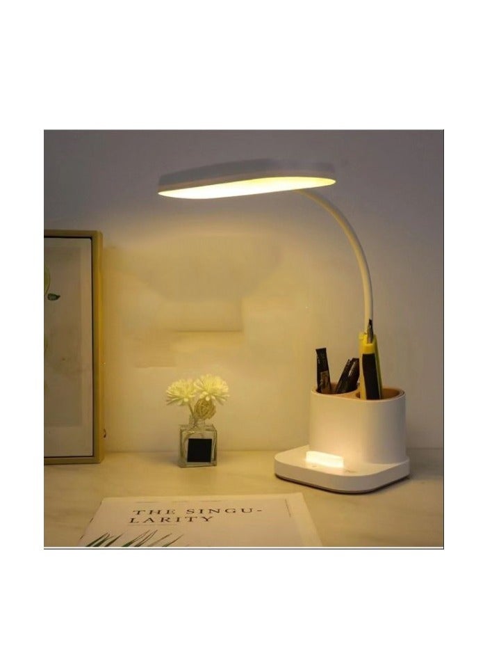 مصباح مكتب LED متعدد الاستخدامات ٤ في ١ ( ابيض و بينك) - Image 5