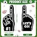 Sinmoe 100 Pieces Mini Foam Finger Football Party Favors 1 Sports Fan Foam Finger Football Party Supply Basketball Baseball Soccer Sporting Events SuppliesBlack - Image 4