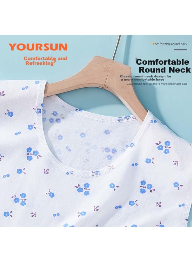Yiershuang Large Size Loose Summer Thin Vest Undershirt For Middle-aged And Elderly Women, Inner Wear, Undershirt, Gift For Mom