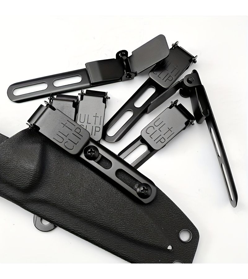 1 Set Portable Waist Clip Knife Sheath K Clip Small Size Practical Metal Material - Image 4