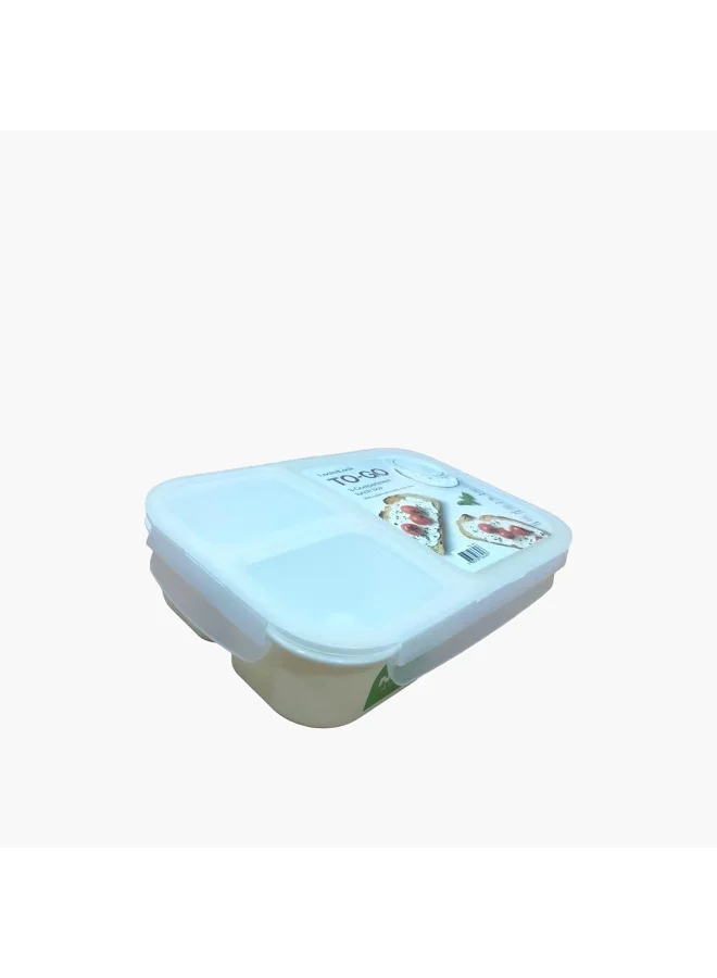 LocknLock LocknLock Rectangular 3-Compartment Lunch Box - 1.5 L
