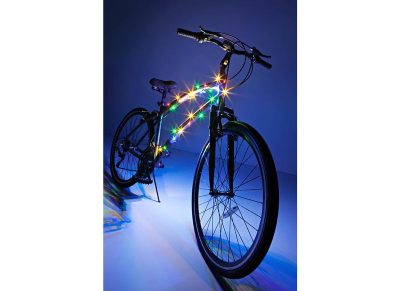 Brightz CosmicBrightz LED Bike Frame Rope Light, Multi-Color - 6.5-Foot String Rope - Battery-Powered with On/Off Switch - Ultra Bright Color Keeps Your Ride Fun and Safe for Kids, Teens, & Adults - Image 4