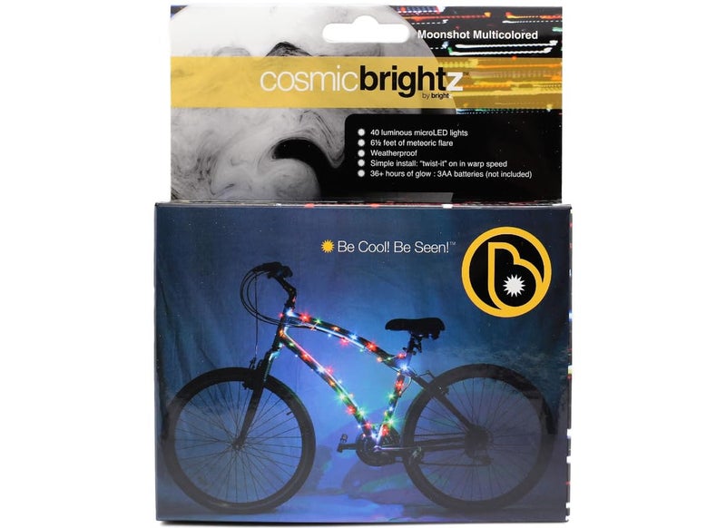 Brightz CosmicBrightz LED Bike Frame Rope Light, Multi-Color - 6.5-Foot String Rope - Battery-Powered with On/Off Switch - Ultra Bright Color Keeps Your Ride Fun and Safe for Kids, Teens, & Adults - Image 5