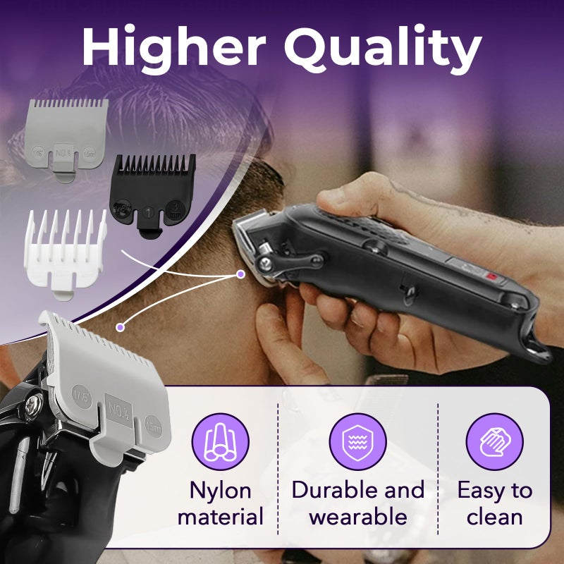 chaseroad 6 PCS Clipper Guard Set for Wahl, Premium Nylon Trimmer Guards for Wahl #1/2, #1, #1-1/2, Clipper Guards to Cutting Hair - Image 5