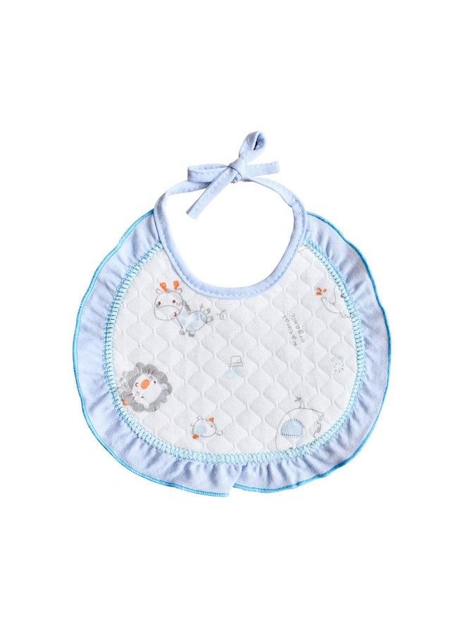 Cotton Baby Bibs Apron With Tie Knot Closure; With Pvc On Back For Quick Absorption & Fast Drying Bibs For Babies Newborn (018 Months) (Pack Of 3)