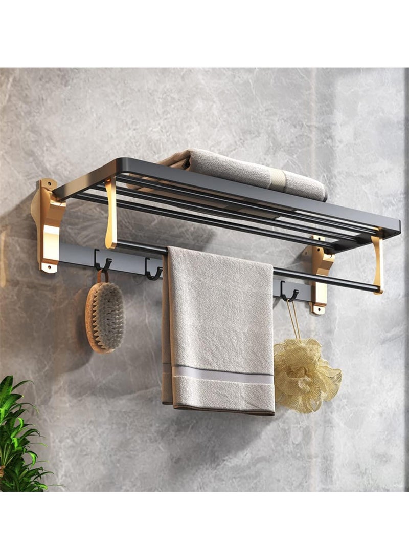 Generic 4PCS Bathroom Access4PCS Bathroom Accessories Bath Hardware Set, Towel Holder, Towel Rack, Waterproof Tissue Box, Double Wall Hanging Basket.  - Image 2
