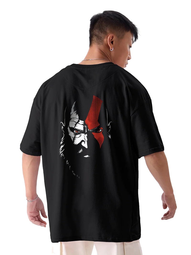 fanideaz Half Sleeve Gaming Oversized Printed Round Neck Tshirts for Mens || Round Neck T-Shirt || Tshirt for Men || Tshirt for Men Round Neck_2229_B_3XL - Image 4