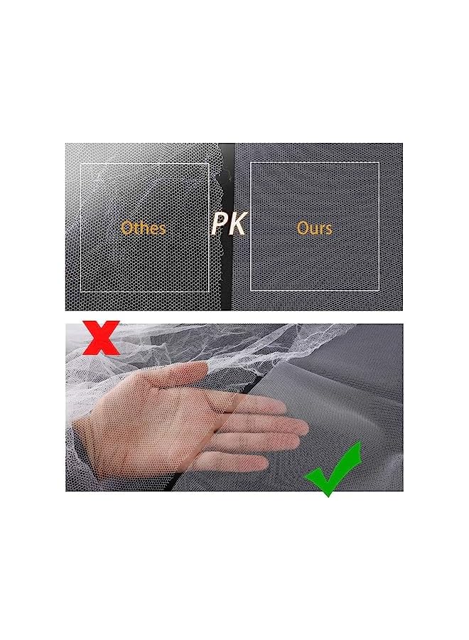 The Bros 3 Pcs Mosquito Netting for Window, DIY Self-Adhesive Window Screen Mesh with 3 Rolls Tapes, 1.3 x 1.5m Fly Screen for Windows, Block Mosquitoes, Flies and Bugs Enter (White) - Image 5