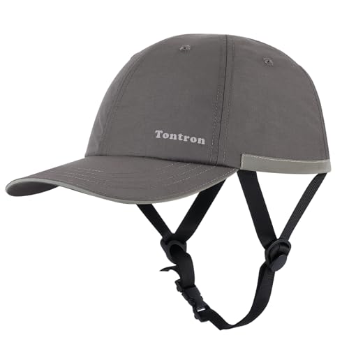 Tontron Wasumer Watersports Cap | Kayaking Bump Cap|Surfing Hat | Low Profile Helmet (Gray, Large) - Image 1