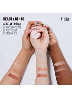 KAJA Beauty Bento Collection - Bouncy Eyeshadow Trio | Burnt Sandy Brown Tones, Travel Size, 13 Velvet Dream, 2019 Allure Best of Beauty Award, 0.03 Oz  - Image 2