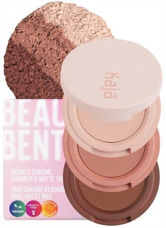 KAJA Beauty Bento Collection - Bouncy Eyeshadow Trio | Burnt Sandy Brown Tones, Travel Size, 13 Velvet Dream, 2019 Allure Best of Beauty Award, 0.03 Oz  - Image 1