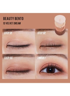 KAJA Beauty Bento Collection - Bouncy Eyeshadow Trio | Burnt Sandy Brown Tones, Travel Size, 13 Velvet Dream, 2019 Allure Best of Beauty Award, 0.03 Oz  - Image 5