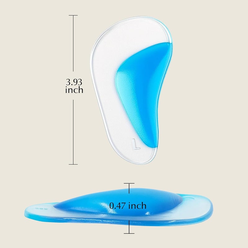 EPILYNX Kids Arch Support Inserts for Flat Feet (Ages 5–12) - Orthotics for Plantar Fasciitis, Gel Arch Support for Plantar Fasciitis - Foot Arch Support, Flat Foot Corrector, Overpronation Insoles - 1 Pair - Image 4