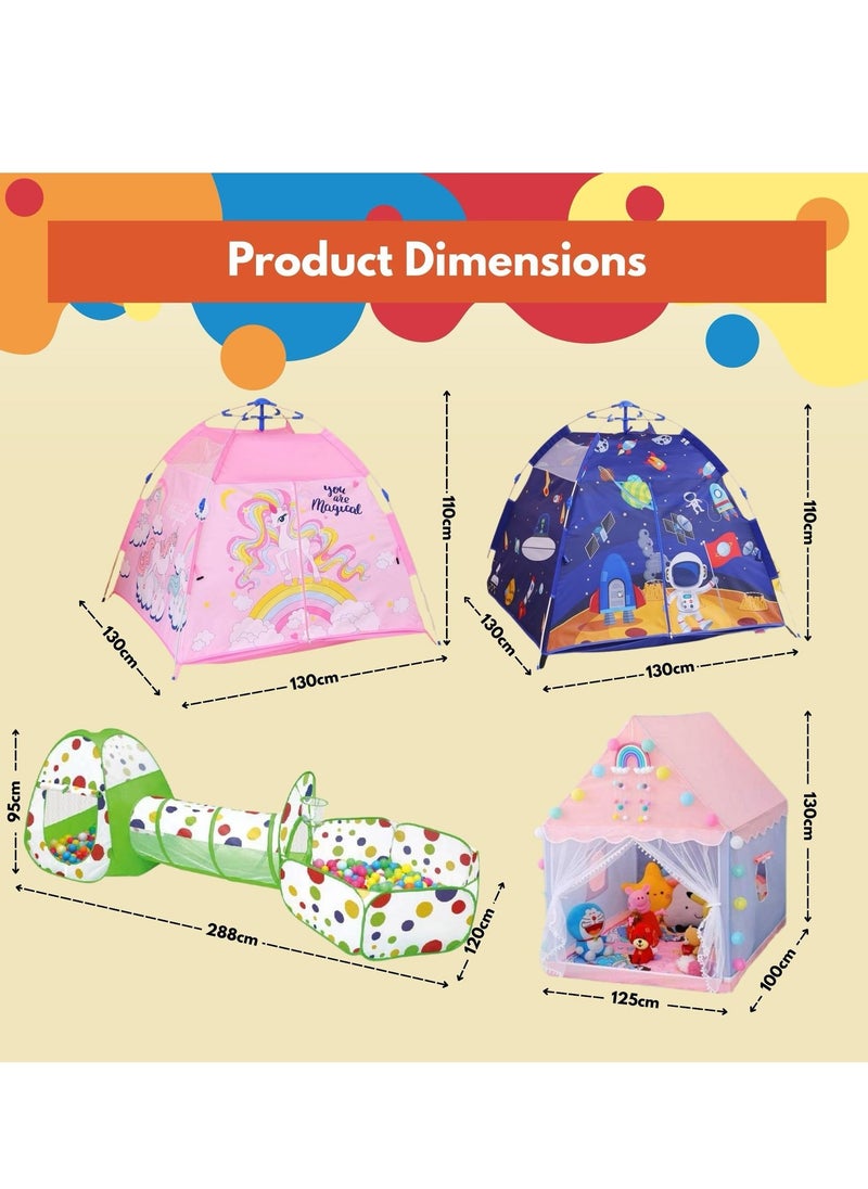 Home Smart Home Smart Kids Tents for Kids Playing and Sleeping Birthday Party Decoration Play House Tent  For Boys And Girls Indoor and Outdoor Tent (Unicorn Square Tent)  - Image 2