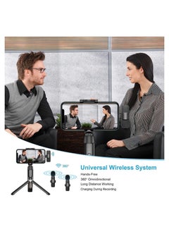 Generic Wireless Microphone for iPhone iPad, Plug-Play Wireless Lavalier Mic with 2 Microphone for Phone Video Recording, Interview, Vlog, Auto Sync and Noise Reduction  - Image 5