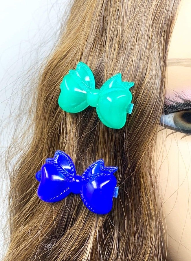 Tara Girls Self Hinge Plastic Bow Hair Barrettes Selection Pack Of 2 (BR52) - Image 5