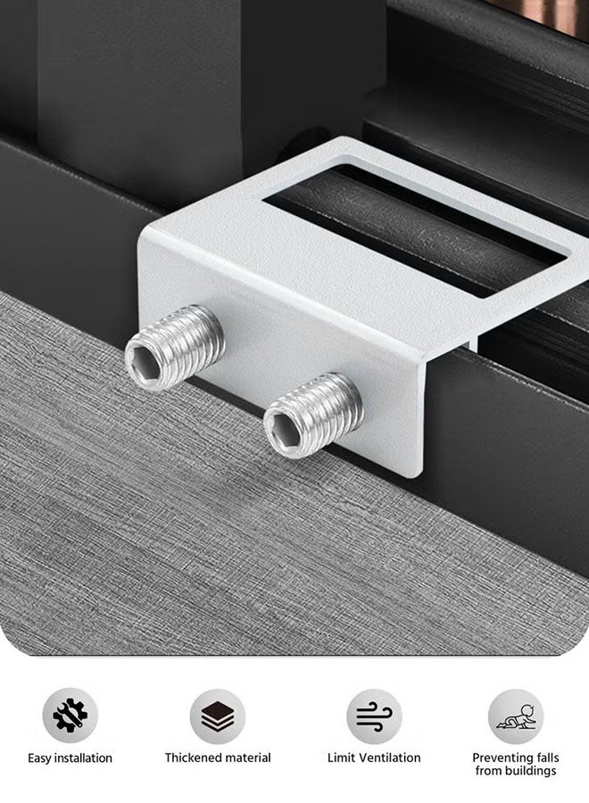 Jyelux Window Locks, 3 Pack Sliding Window Locks with Key for Vertical & Horizontal Sliding Windows Doors,Easv to Install,Adjustable Security Window Lock for Patio Bedroom Home and Office - Image 2