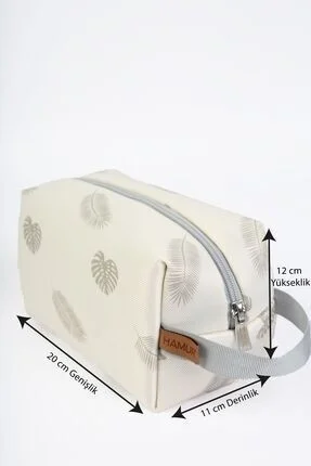 Hamur Zippered Dirty Clean and Wet Dry Baby Laundry Clothes Multi-Purpose Make-Up Bag Melis