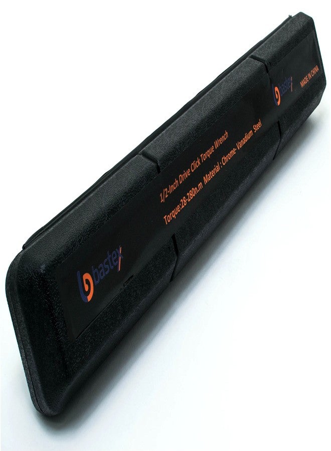 Bastex 1/2 inch Drive Click Torque Wrench, 10~150 ft./lb, CR-V Steel 28-210 Newton Meter with Extension Bar - Image 4