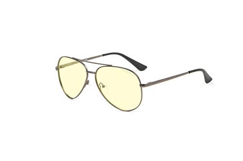 GUNNAR - Premium Gaming and Computer Glasses - Blocks 65% Blue Light - Maverick, Gunmetal, Amber Tint - Image 2