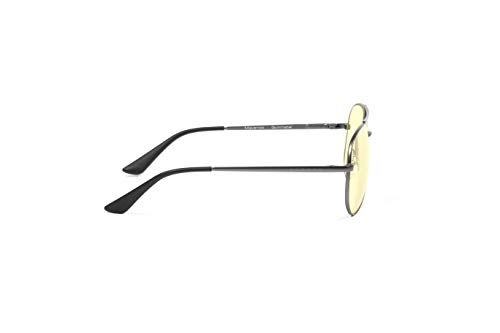 GUNNAR - Premium Gaming and Computer Glasses - Blocks 65% Blue Light - Maverick, Gunmetal, Amber Tint - Image 3