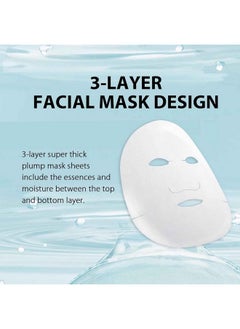 Lululun 7Pc Facial Sheet Mask Hydrating Face Mask Sheet & Moisturizing Face Mask Pack Set For Beauty Skincare Precious Red  - Image 4