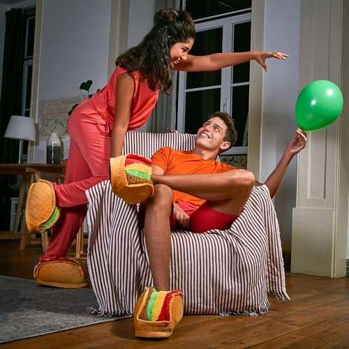 Coddies Taco Slippers - Unisex Funny Slippers, Novelty House Shoes, Funky Shoes, Fun Gifts (Large | 8-11 Men | 10-13 Women) Brown - Image 2