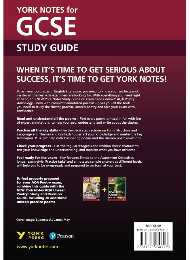 AQA Poetry Anthology - Power and Conflict: York Notes for GCSE everything you need to catch up, study and prepare for and 2023 and 2024 exams and assessments - Image 2