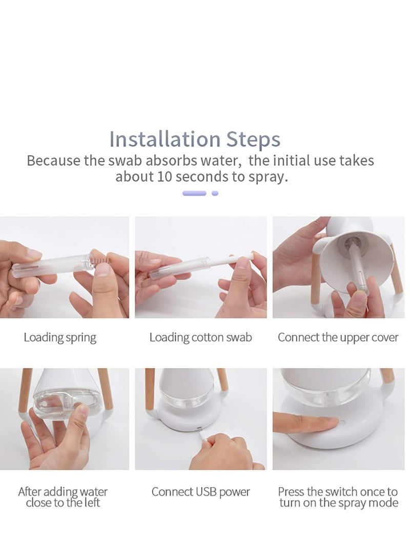 Rock Pow 230ml Mini Air Humidifier with Wireless Mobile Phone Charging  - Image 4