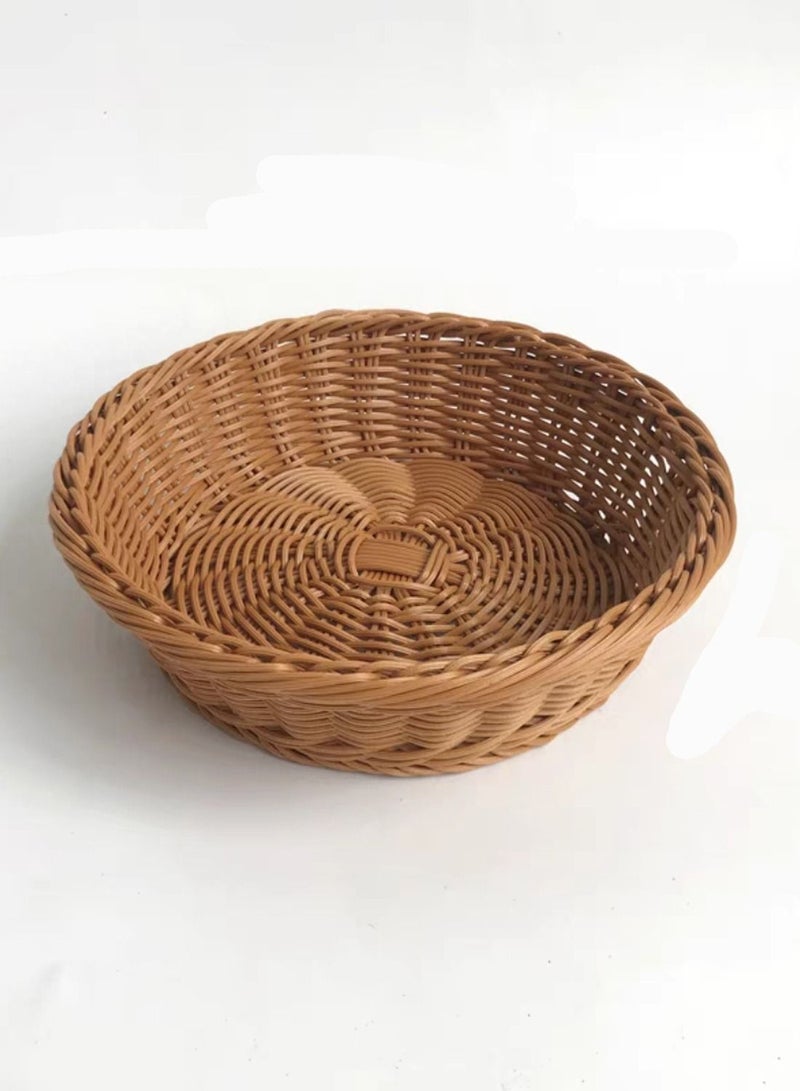 FFD Handmade Natural Rattan Seagrass Woven Basket Storage Baskets For Fruits Woven Picnic Basket  - Image 3