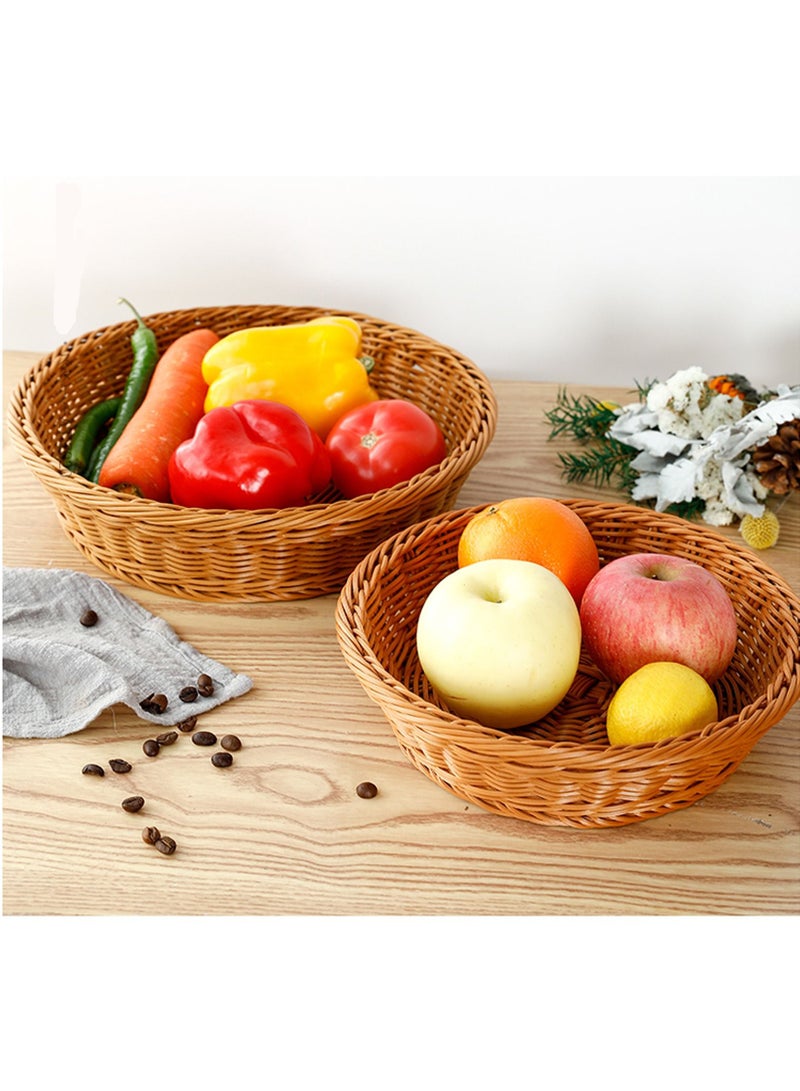 FFD Handmade Natural Rattan Seagrass Woven Basket Storage Baskets For Fruits Woven Picnic Basket  - Image 4