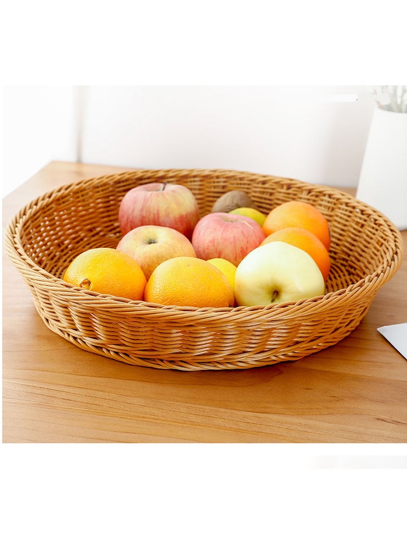 FFD Handmade Natural Rattan Seagrass Woven Basket Storage Baskets For Fruits Woven Picnic Basket  - Image 1