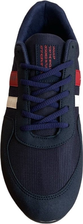 Liger Navy Blue-Red Men's Sports Shoes  - Image 3