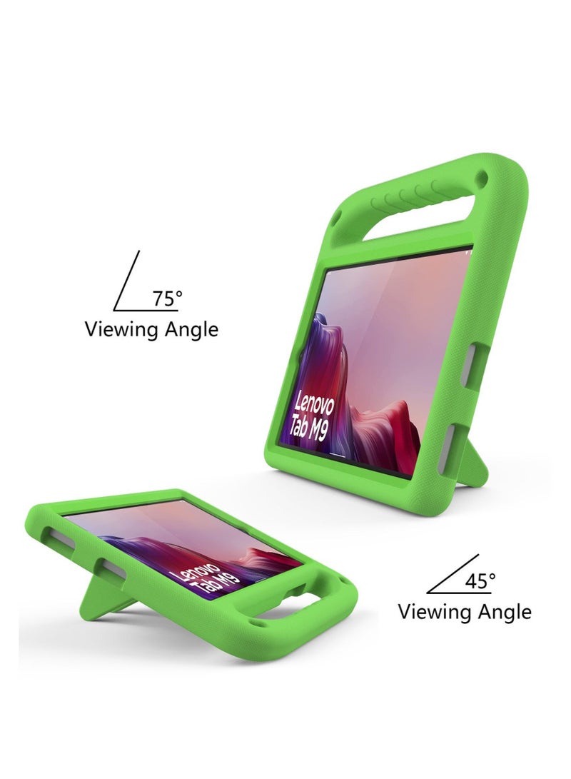 Kids Case Compatible with Lenovo Tab M9 9.0 inch 2023 (TB-310FU/TB-310XU), Light Weight Shock Proof Handle Stand Kids Friendly Protective Cover Case EV A Tablet Case - Image 2