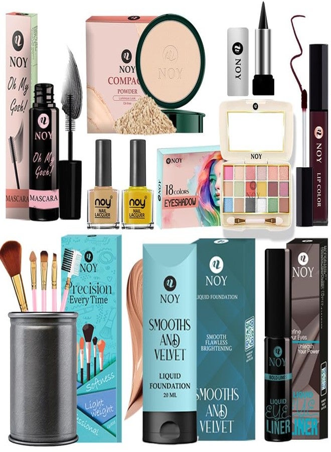 NOY Complete Makeup Kit Offers Essential Products For Long Lasting Makeup Application Pack of 14 pcs #121 - Image 1