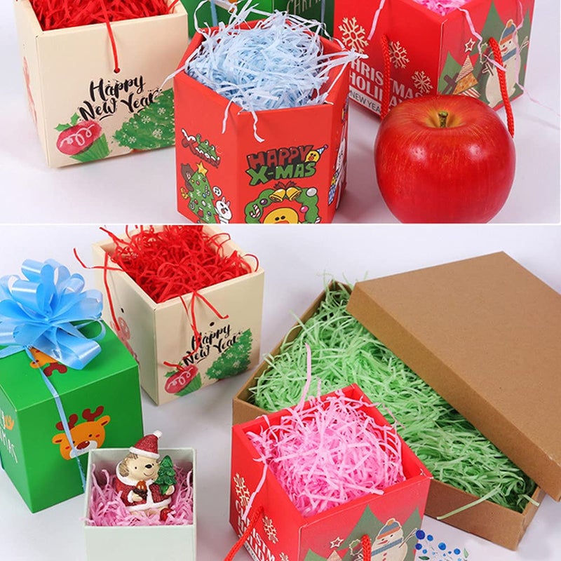 JINZOFLY Raffia Paper Shreds, 100g Shredded Paper for Gift Box, Crinkle Cut Paper Shred Filler for Gift Wrapping & Basket Filling(Green) - Image 4