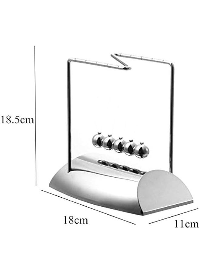 DURKU - Classic Steel Z-shaped Newton's Cradle - Perfect Balance Balls - Image 1