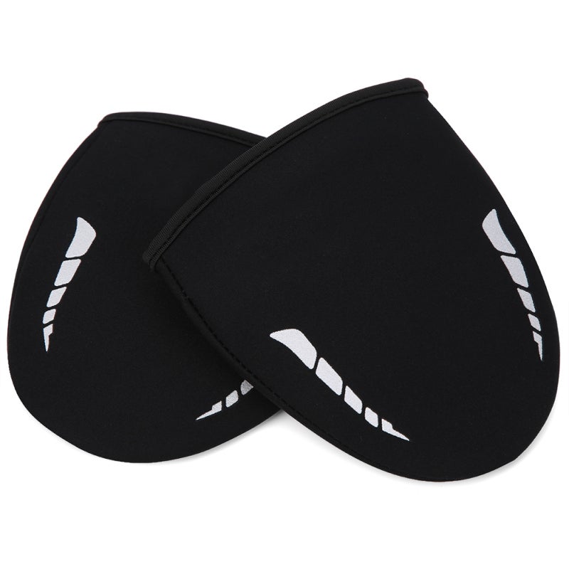 B-SOUL Cycling Shoe Covers Windproof Reusable Wear-Resistant Toe Protector - Reflective Elastic Dustproof Shoes Cover for Cold Weather Cycling - Image 2