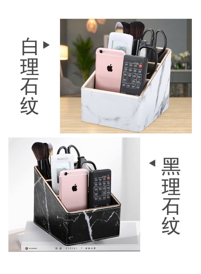 NIBEMINENT Remote Storage Box, Office Supplies Desktop Organizer, Rotary Storage Box Pen.  - Image 3