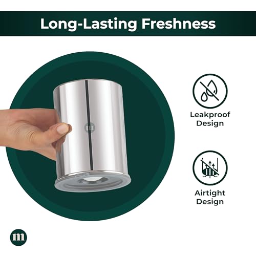 MARU Steel Airtight Storage Containers for kitchen 750g (1000ml) Set of 4,Leakproof jars suitable for Fridge, Dabba with Secure Silicone Vent semi transparent Lids, Perfect to Store Food and Liquids - Image 4