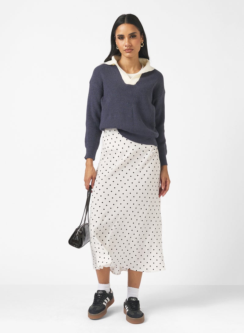 جينجر كنزة صوفية ناعمة بياقة بولو - Image 4