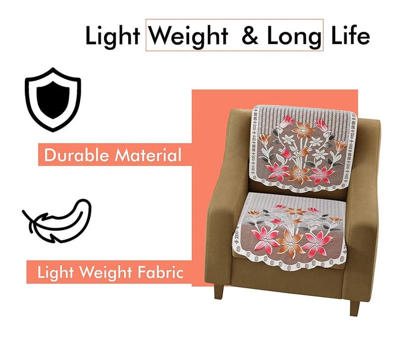 Yellow Weaves 6 Pieces Multi Sofa Slip Cover for Living Room - 5 Seater Sofa Covers - Image 4