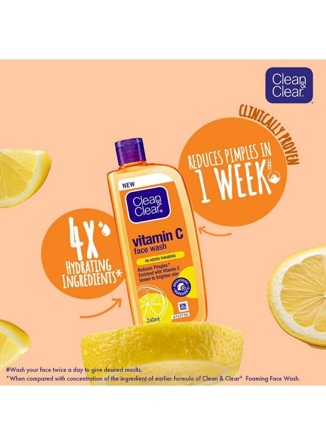 Clean & Clear Vitamin C Face Wash 240Ml - Image 5