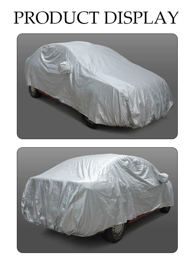 DUNISO Full Car Covers SUV Sunscreen UV Protection Indoor Outdoor Sunscreen Heat Protection DustWind/Water/Weatherproof Anti-Uv Scratch-Resistant Sedan Universal Suit 3XL - Image 5