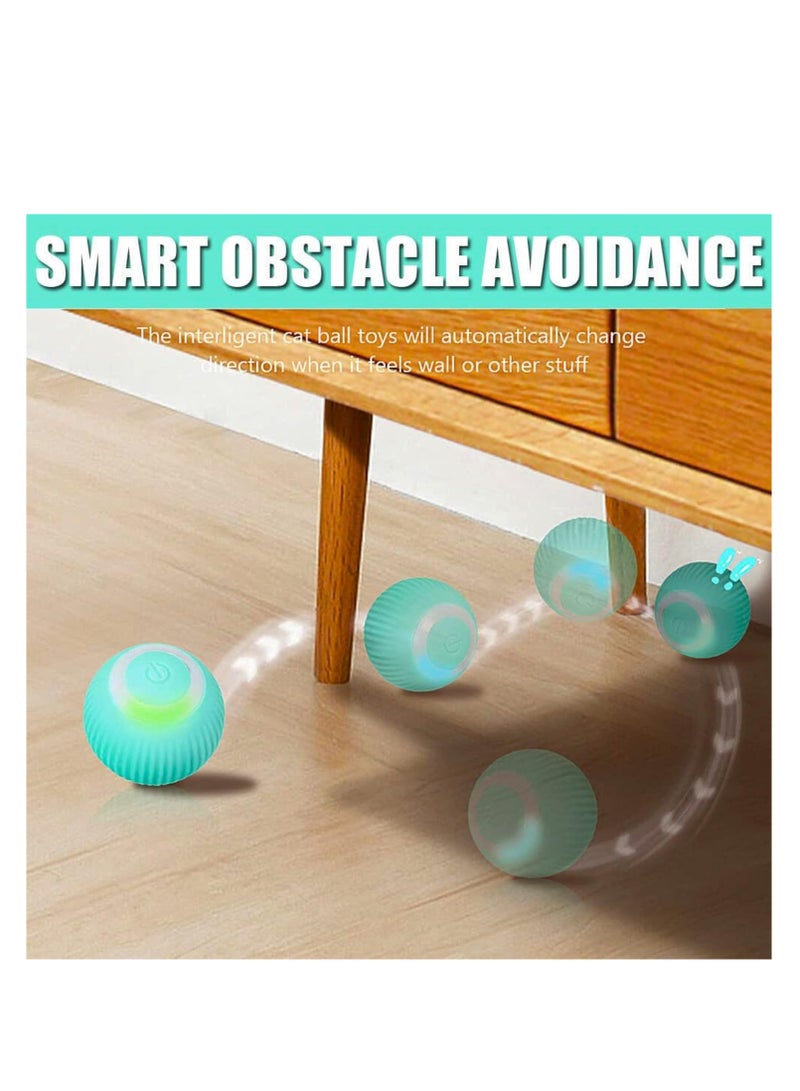 ARGT Interactive Cat Toy Ball, USB Rechargeable Smart Ball, Cat Toy with Light and Automatic Spin Ball Kit, Gift - Image 4