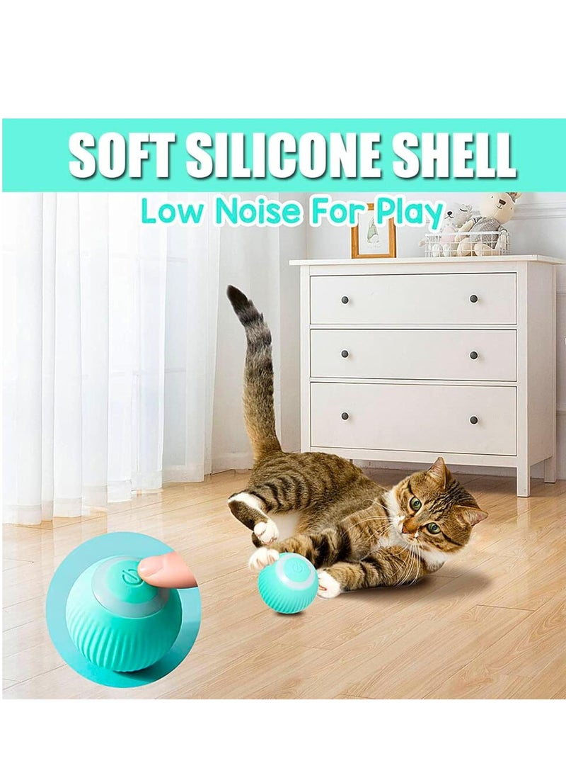 ARGT Interactive Cat Toy Ball, USB Rechargeable Smart Ball, Cat Toy with Light and Automatic Spin Ball Kit, Gift - Image 5