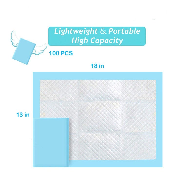 Buyockss Baby Disposable Underpad 100 Count Incontinence Changing Pad Baby Diapers Newborn Pads Soft Breathable Waterproof Leak Proof Quick Absorb 13X18 Inch - Image 5